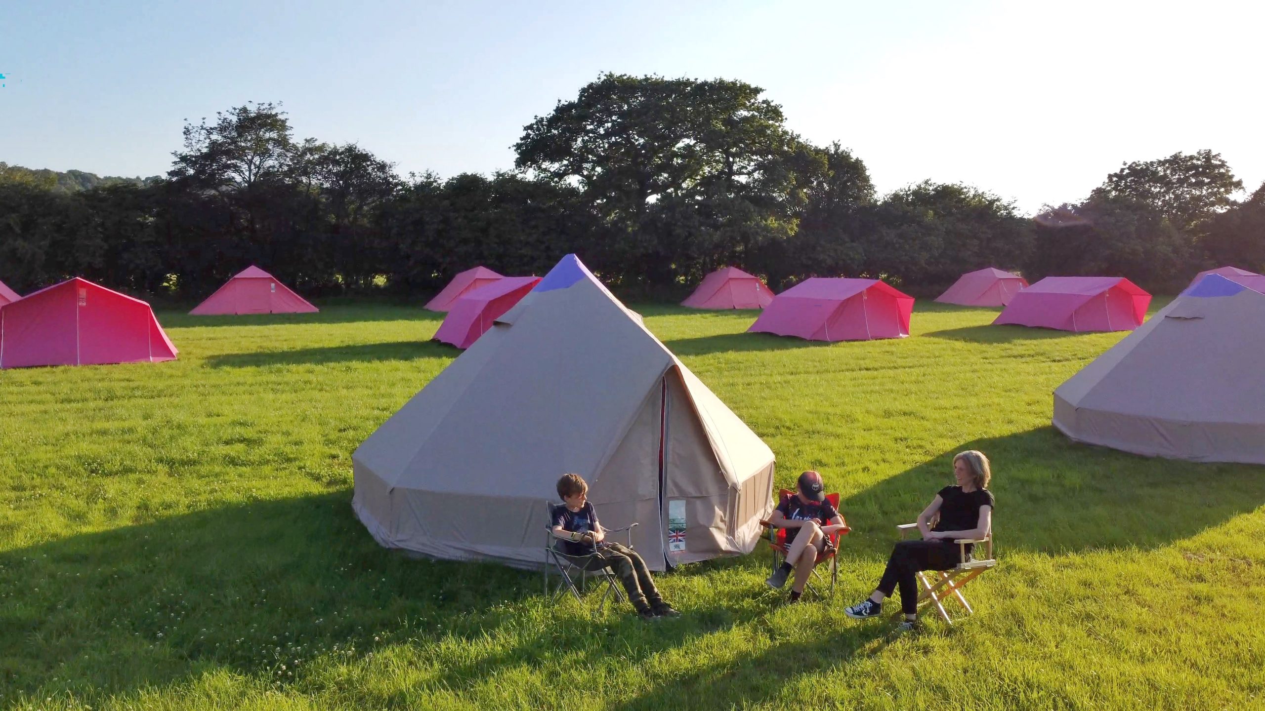 Glastonbury pre erected tents sale